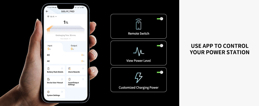 Pecron E500LFP Portable Power Station 600W / 576Wh