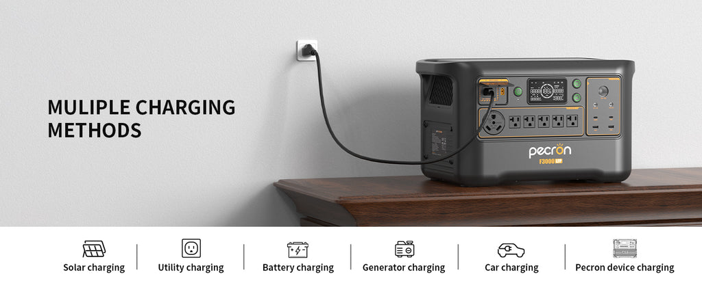 Pecron F3000LFP Power Station 3072Wh 3000W LiFePO4 Battery 220V