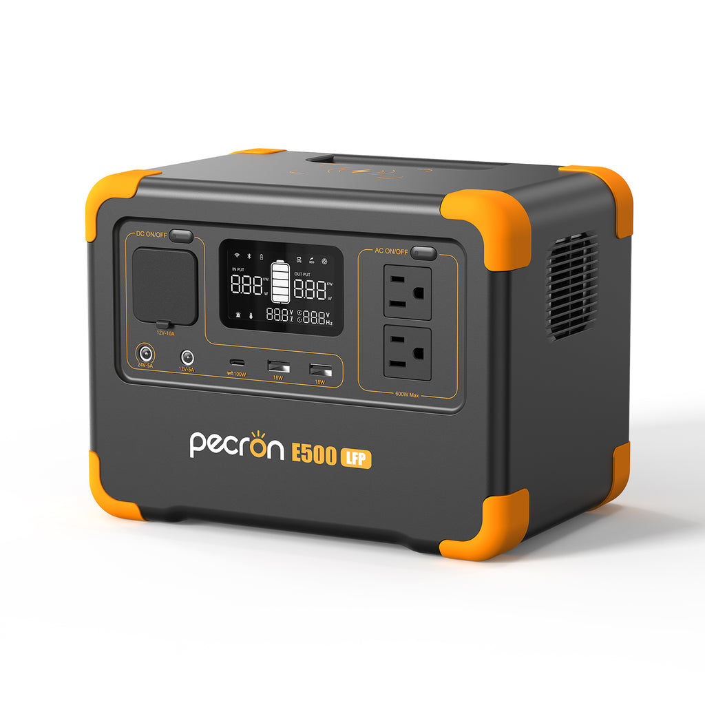 Pecron E500LFP Portable Power Station 600W / 576Wh