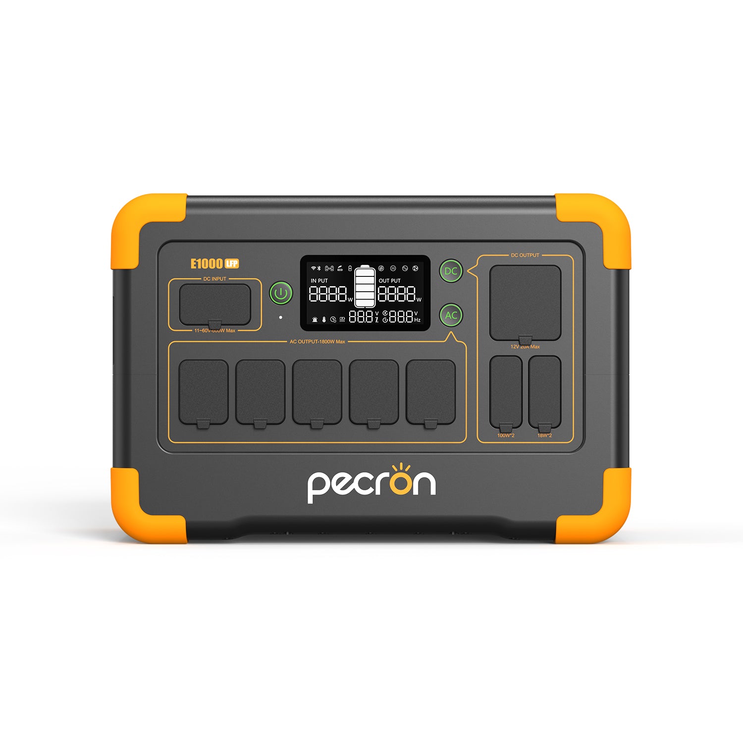 Pecron E1000LFP Power Station 1024Wh 1800W Lifepo4 Battery 220V 60Hz