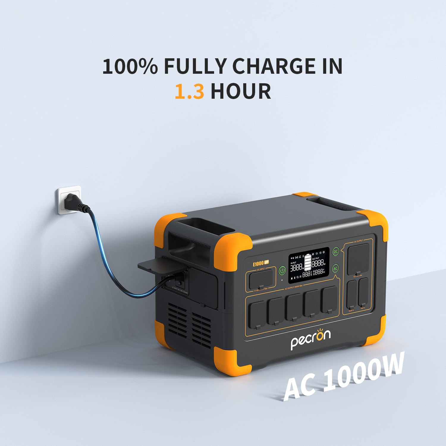 Pecron E1000LFP Power Station 1024Wh 1800W Lifepo4 Battery 220V 60Hz