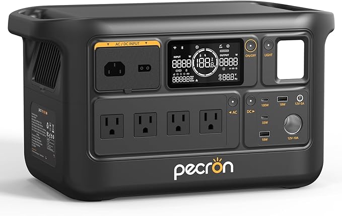 Pecron F1000LFP Portable Power Station 1500W 960Wh Lifepo4 Battery 220V 60Hz